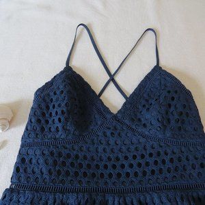 Abercrombie & Fitch Navy Midi Dress